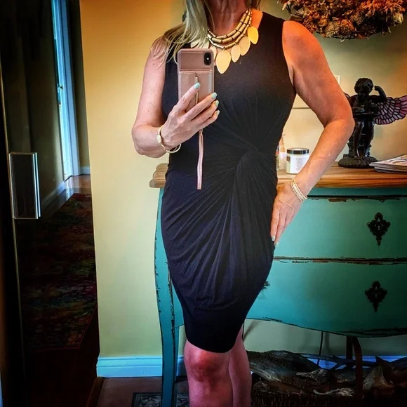 Bailey 44 | Dresses | Bailey 44 Twist Front Fully Lined Sleeveless Knit  Dress | Poshmark